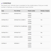 QUAD LOCK - AirPods Compatibility Tech Specs