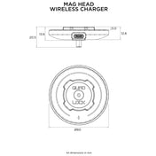 Quad Lock Mag Head Wireless dimensions