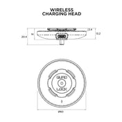 Quad Lock Wireless Charging Head - Non MAG - Dimensions