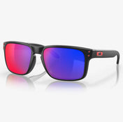 0OO9102-36 Oakley Holbrook Sunglasses Matte Black Frame with + Red Iridium Lens