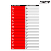 Sidi Cycle Shoe Size Chart